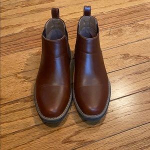 Simulated leather boots